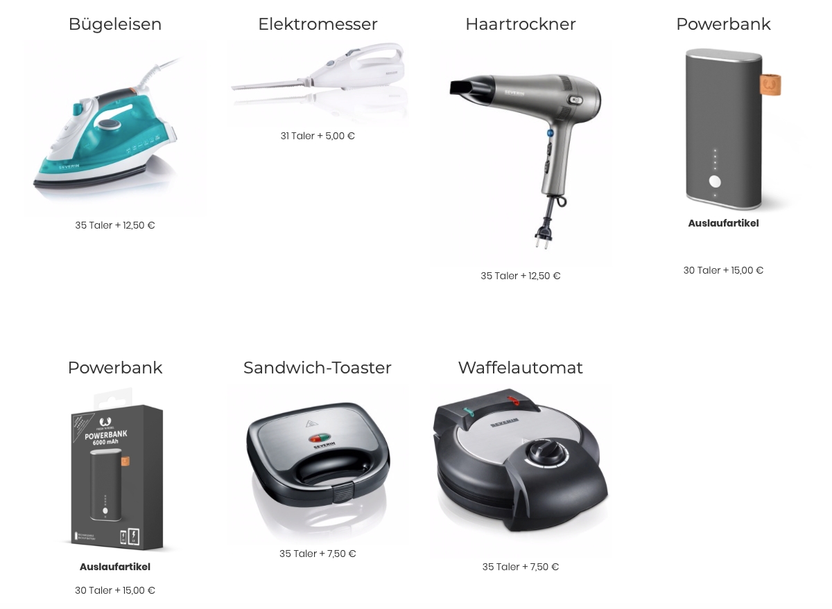 Elektrogerät Prämie 1