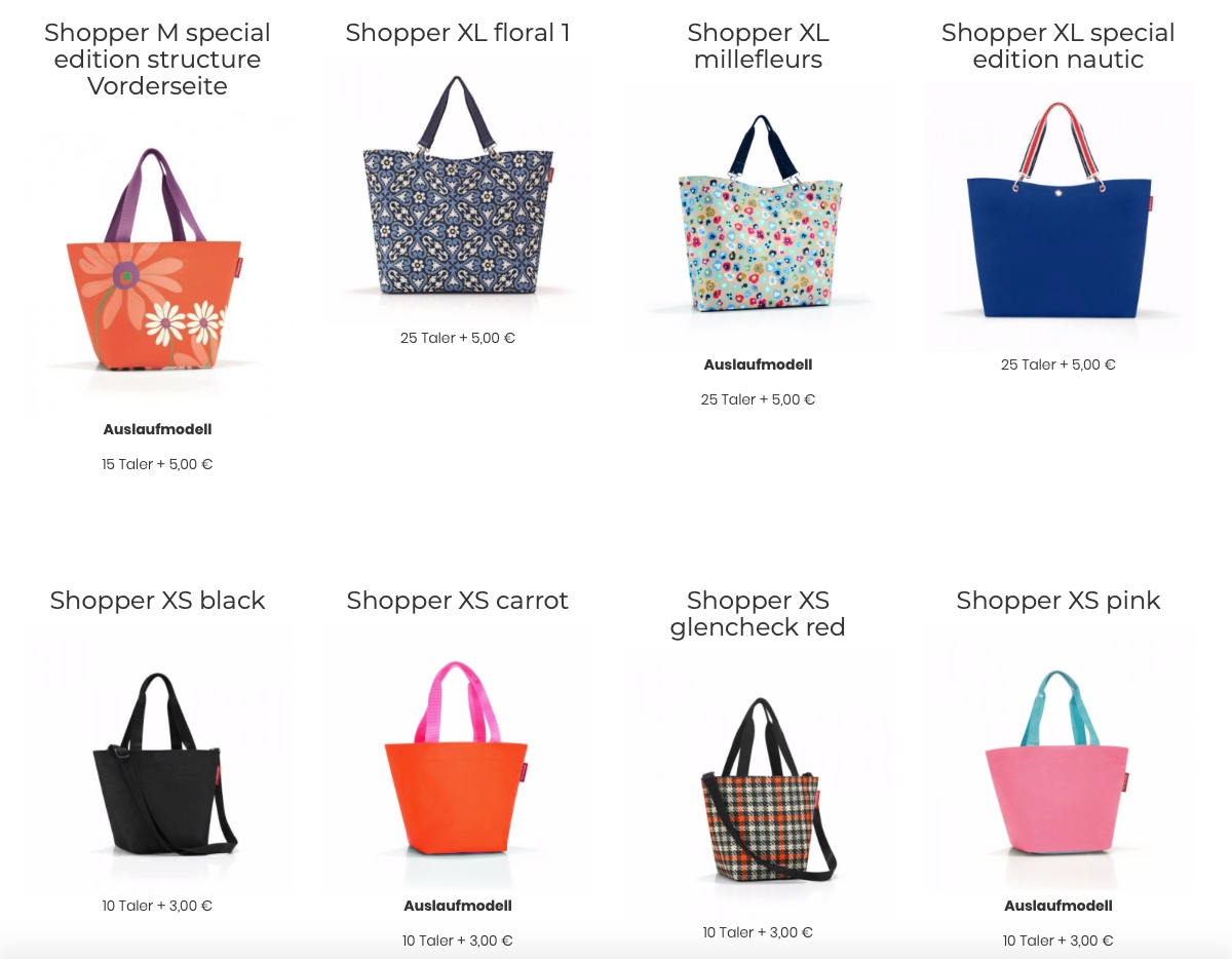 Prämie Frauen & Taschen 15