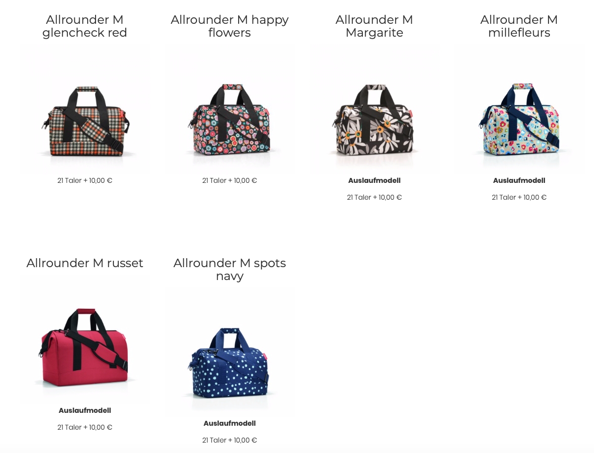 Prämie Frauen & Taschen 4